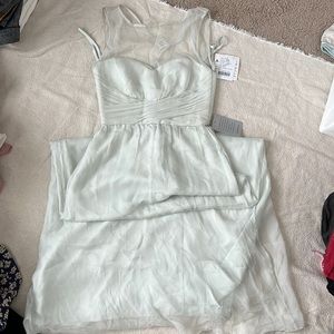 100% silk Amsale gown